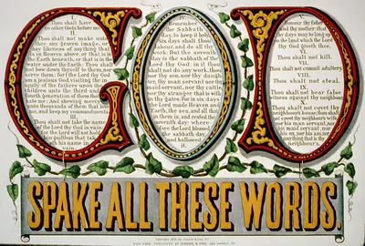 God spake all these words