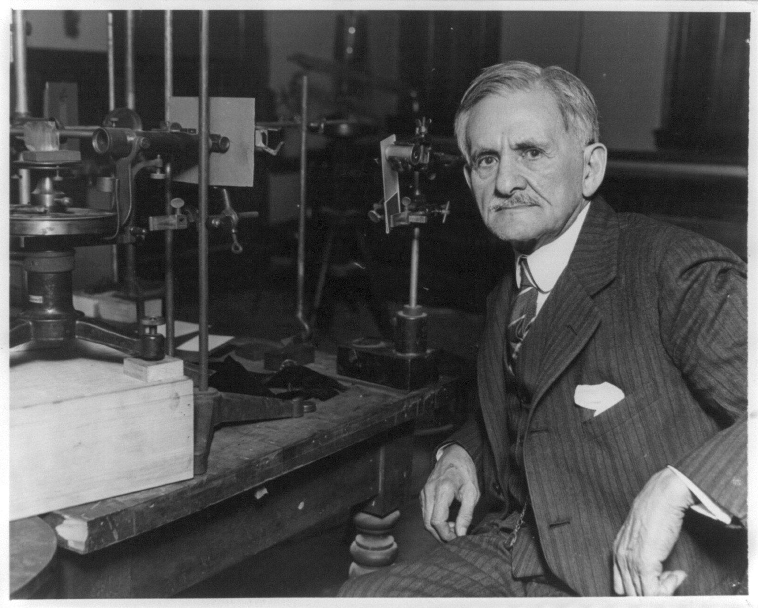 Albert Abraham Michelson, 1852-1931, 1930 May 19. — historic photograph