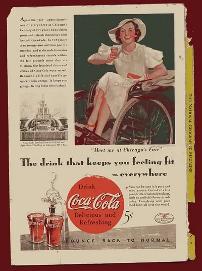 Coca-Cola advertisement: "The drink that keeps you feeling fit