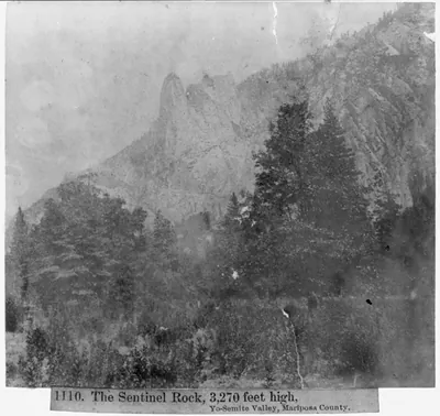 The Sentinel Rock, 3270 feet high - Yosemite Valley, Mariposa County