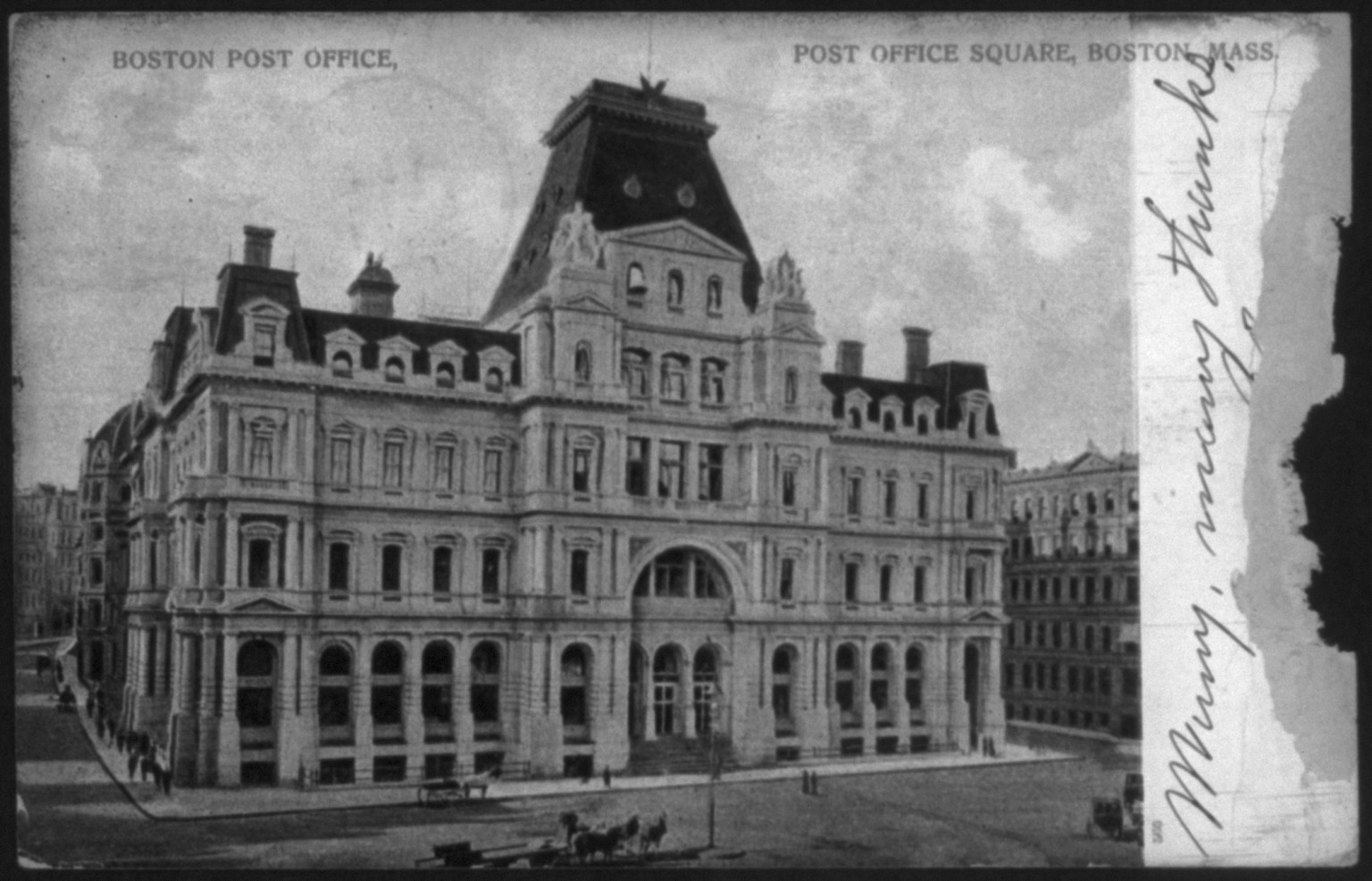 Boston Post Office, Post Office Square, Boston, Mass. — historic photograph