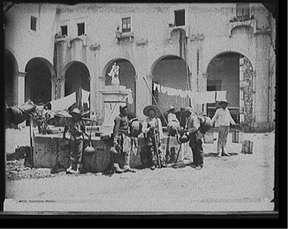 Aguadores, Mexico, [between 1880 and 1897] — historic photograph