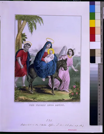 The flight into Egypt / lith. & pub. by J. Baillie.
