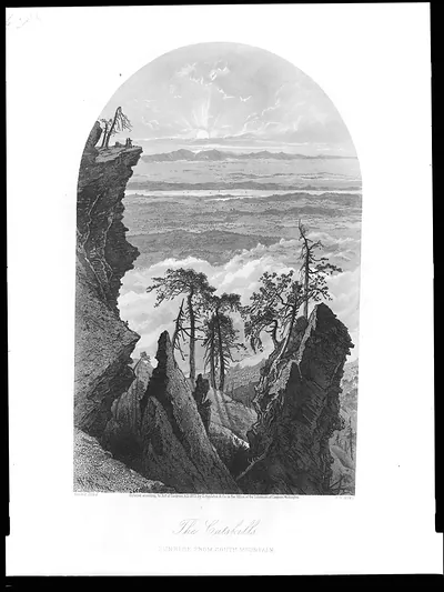 The Catskills--Sunrise from south mountain / Harry Fenn ; S.V. Hunt.