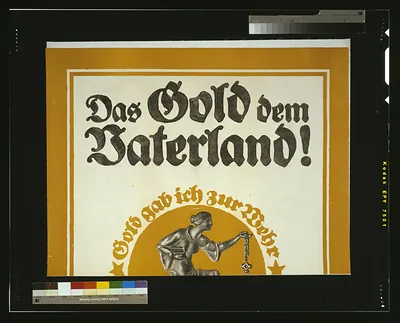 Das Gold den Vaterland! / Bernhard.