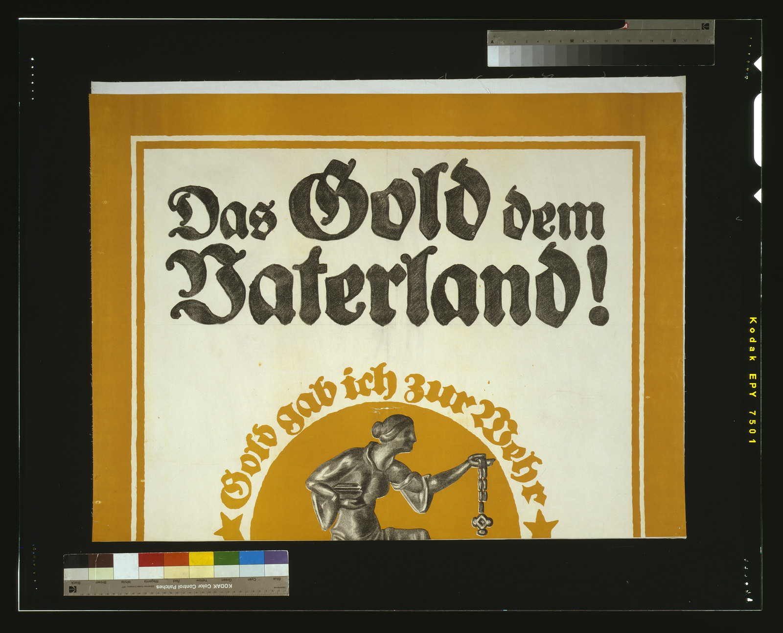 Das Gold den Vaterland! / Bernhard., 1916 — vintage poster