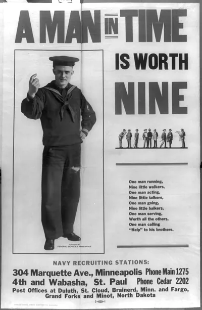A man in time is worth nine