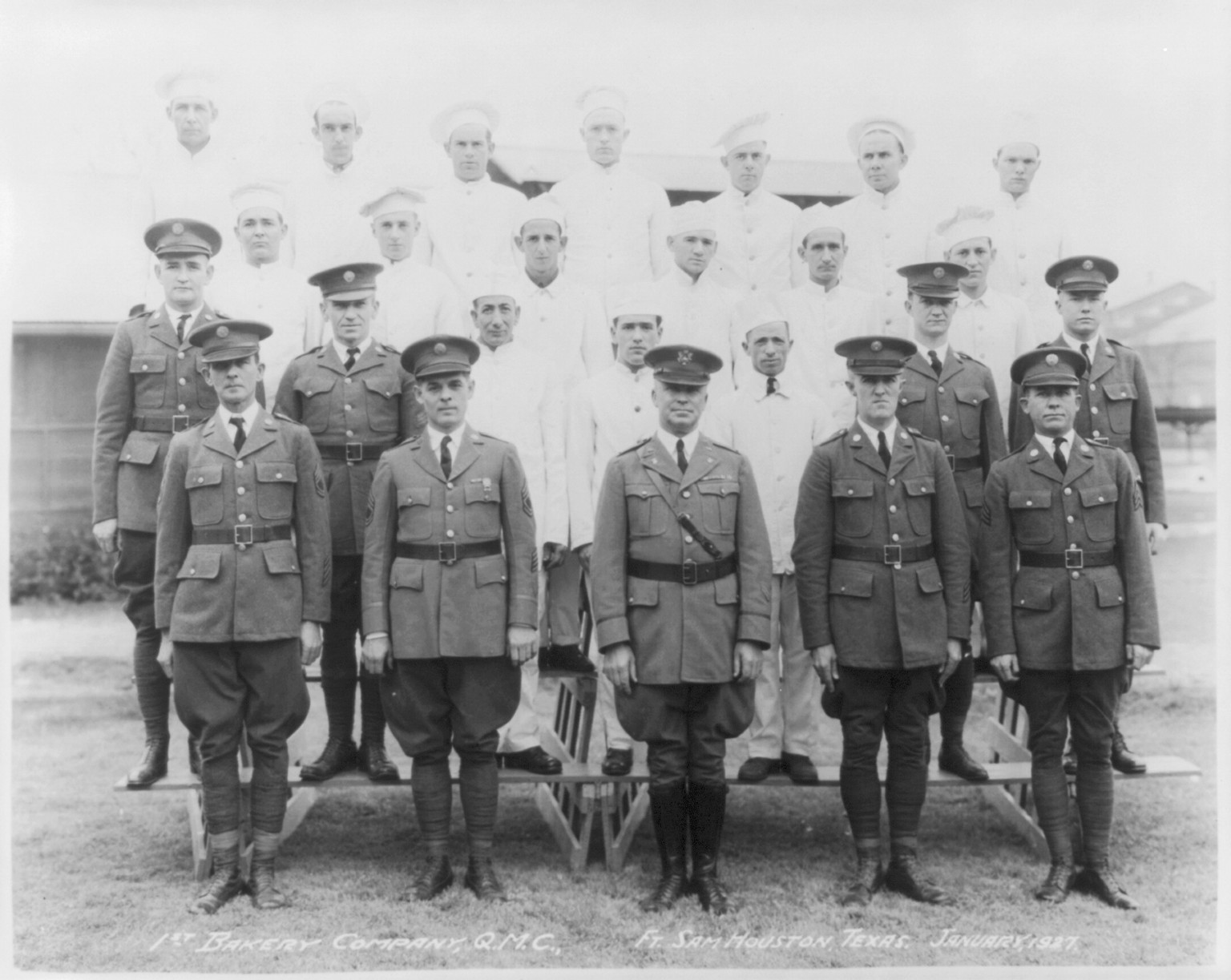 School for Bakers and Cooks, Fort Sam Houston, Tex. 1st Bakery Company, Q.M.C. — historic photograph