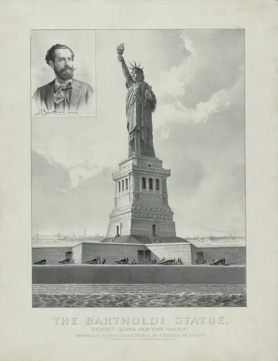 The Bartholdi Statue, Bedloe's Island New York Harbor