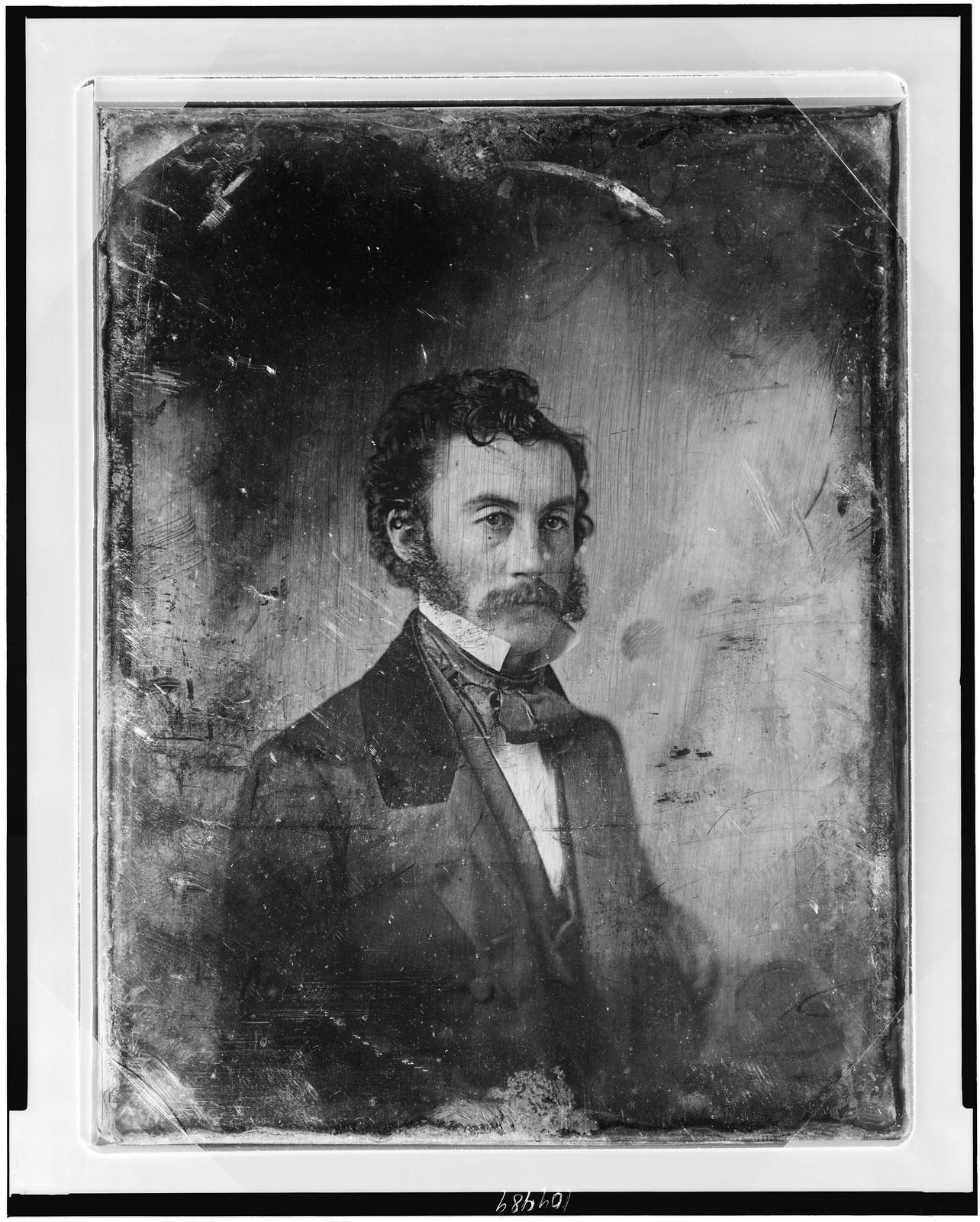 Unidentified man, daguerreotype portrait, about 1844, 1844 — historic photograph