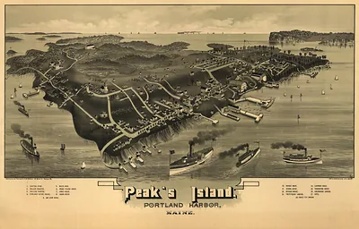 Peaks Island, Maine, 1886