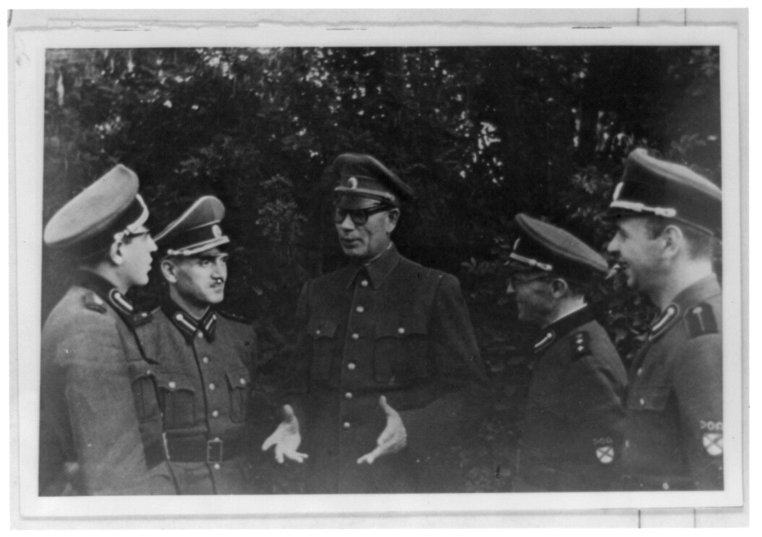 Vlasov and ROA officers [Russian Army of Liberation], 1942 — historic photograph