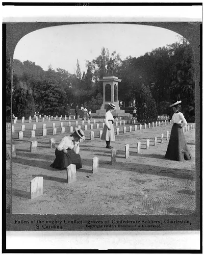 Fallen of the mighty conflict--graves of Confederate soldiers, Charleston, S. Carolina