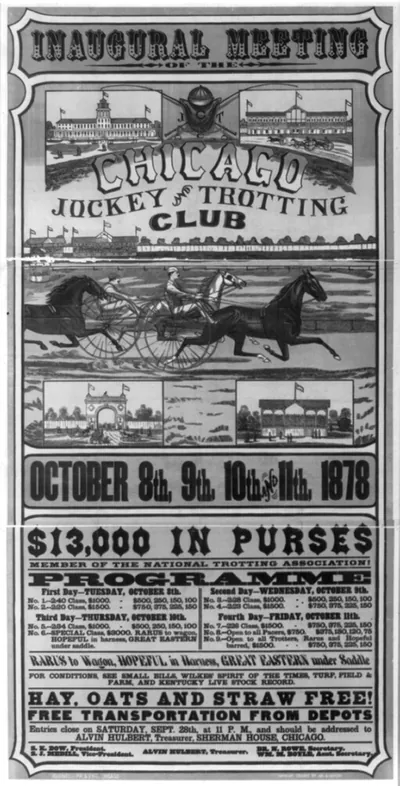 Inaugural Meeting of the Chicago and Trotting Club...1878