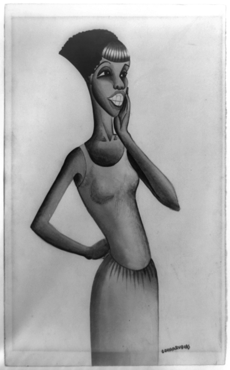 Santoya, or Seventh Avenue type / Covarrubias., 1927 — historic drawing