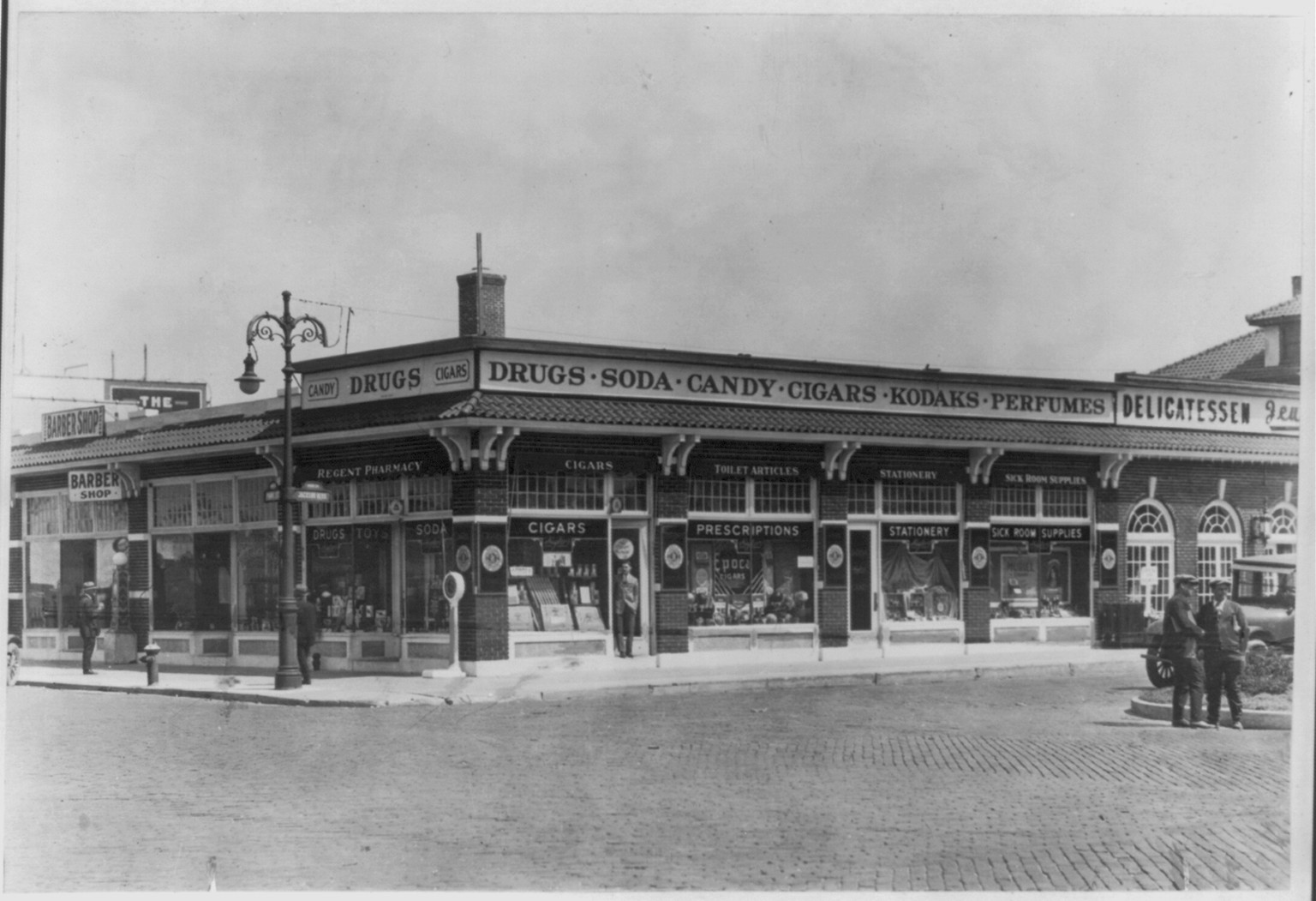 Regent Pharmacy, Long Beach, L.I., N.Y., [no date recorded on caption card] — historic photograph