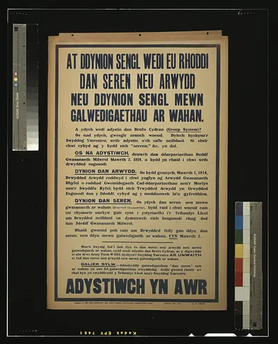 At ddynion sengl wedi eu rhoddi dan seren neu arwydd neu ddynion sengl mewn galwedigaethau ar wahan. [...] Adystiwch yn awr