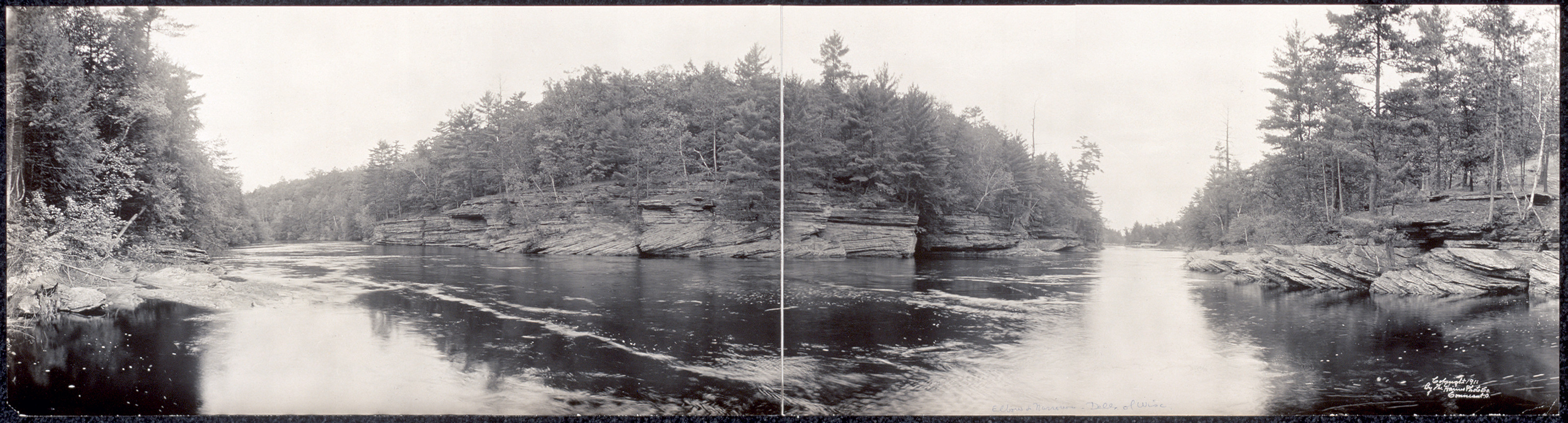 Elbow Narrows, Dells of Wisconsin, 1911, 1911 — historic image