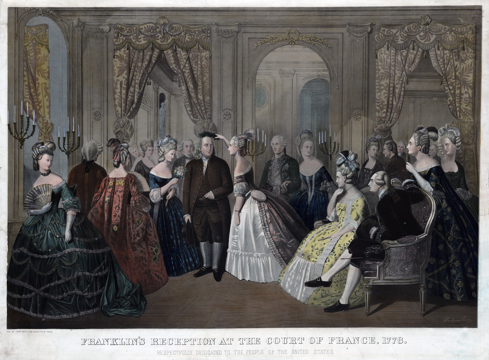 Franklin's Reception at the Court of France, 1778 — historic image