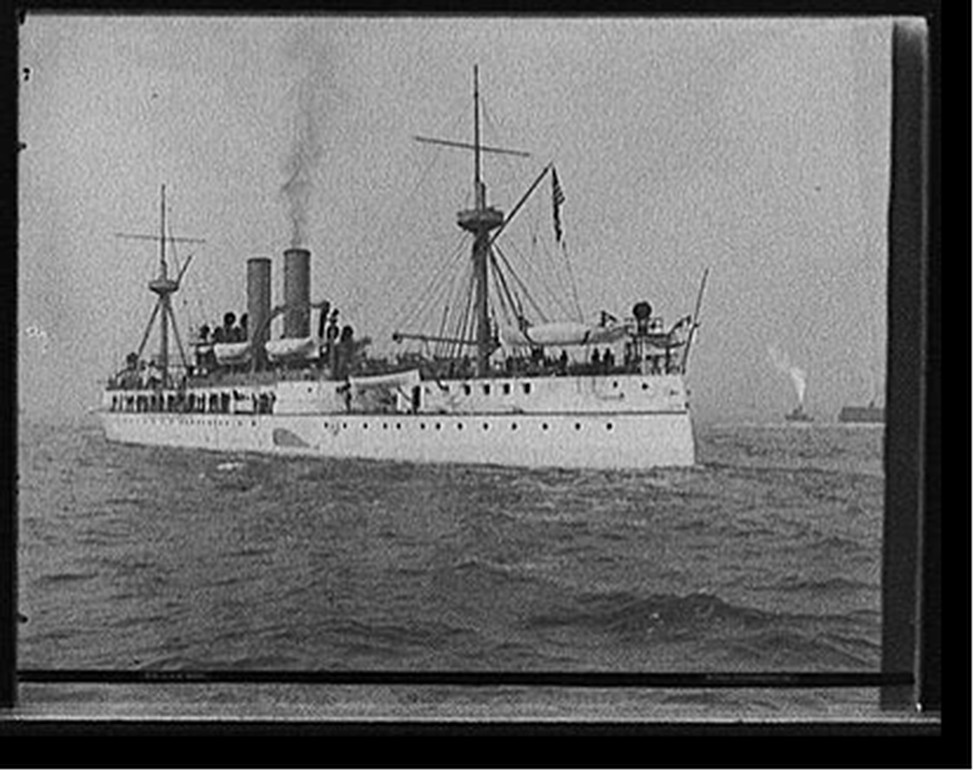 U.S.S. Maine, [between 1890 and 1898] — historic photograph