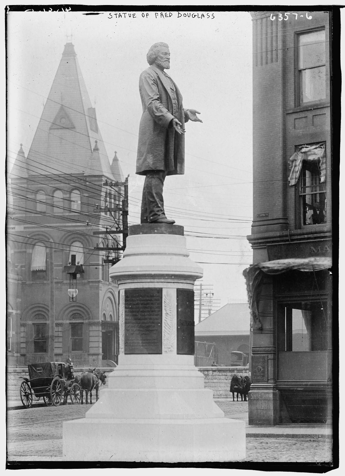 Statue of Fred. Douglass, n/a — historic photograph