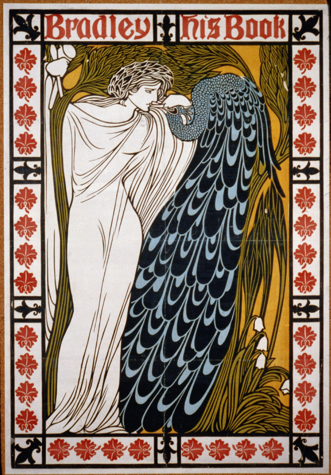 Bradley - his book, [1896] — vintage poster