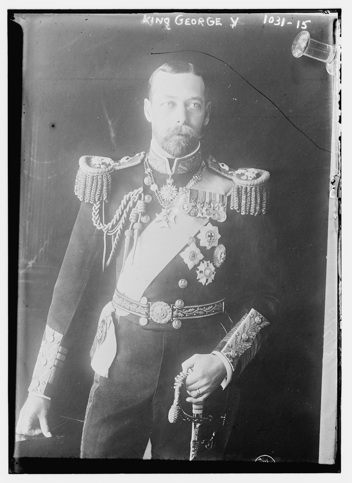 King George V in uniform, 5/7/10. — historic photograph