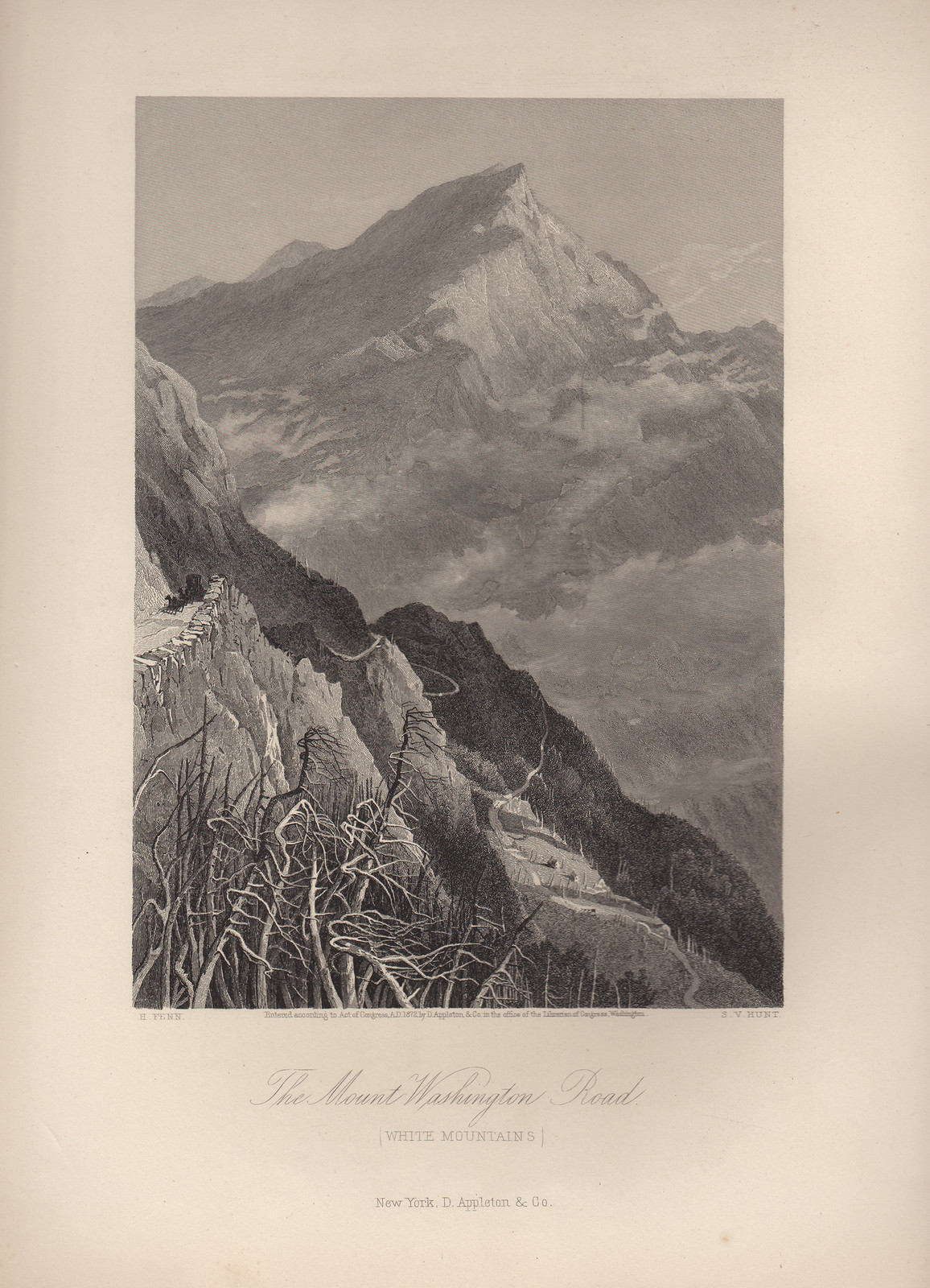 The Mount Washington Road, White Mountains — historic image