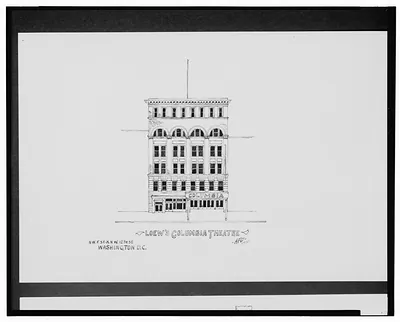 [Theaters, Washington, D.C. Loew's Columbia Theatre, F St. and 12th St. NW. Elevation] / AFD 1930.