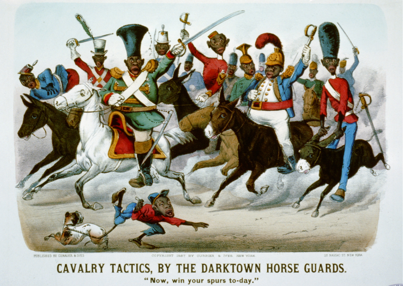 Vintage Military Print - Cavalry tactics - Antique Wall Decor Print — historic print