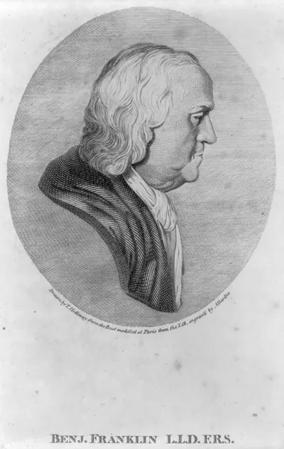 [Benjamin Franklin, 1706-1790, bust portrait, right profile]