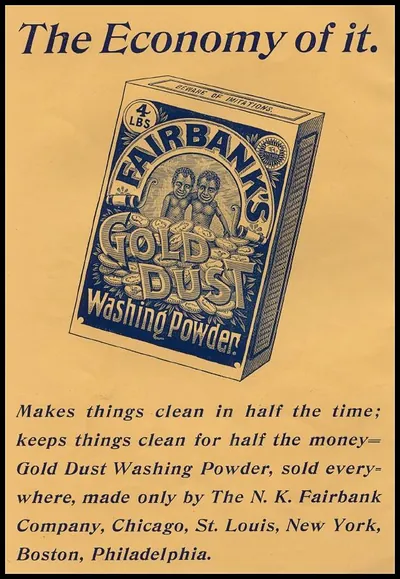 Economy of it: Gold Dust Washing Powder advertisement