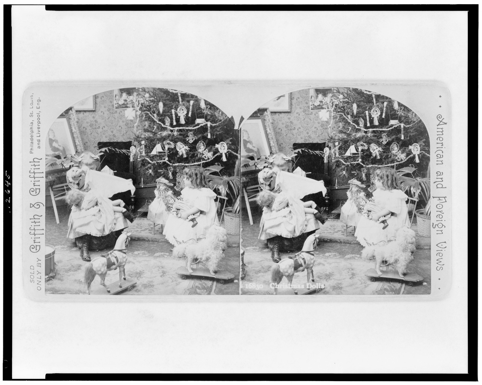 Christmas dolls, Philadelphia, Pa. : Griffith & Griffith, c1897. — historic photograph