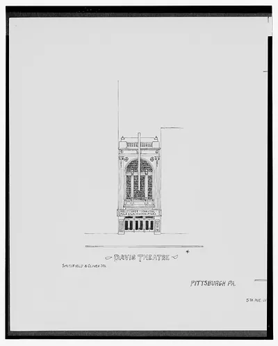 [Davis Theatre, Smithfield St. and Oliver St., and State Theatre, 5th Ave. opposite Grand Opera House, Pittsburgh, Pennsylvania]