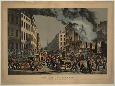 The life of a fireman: the ruins--take up"--"man your rope.""