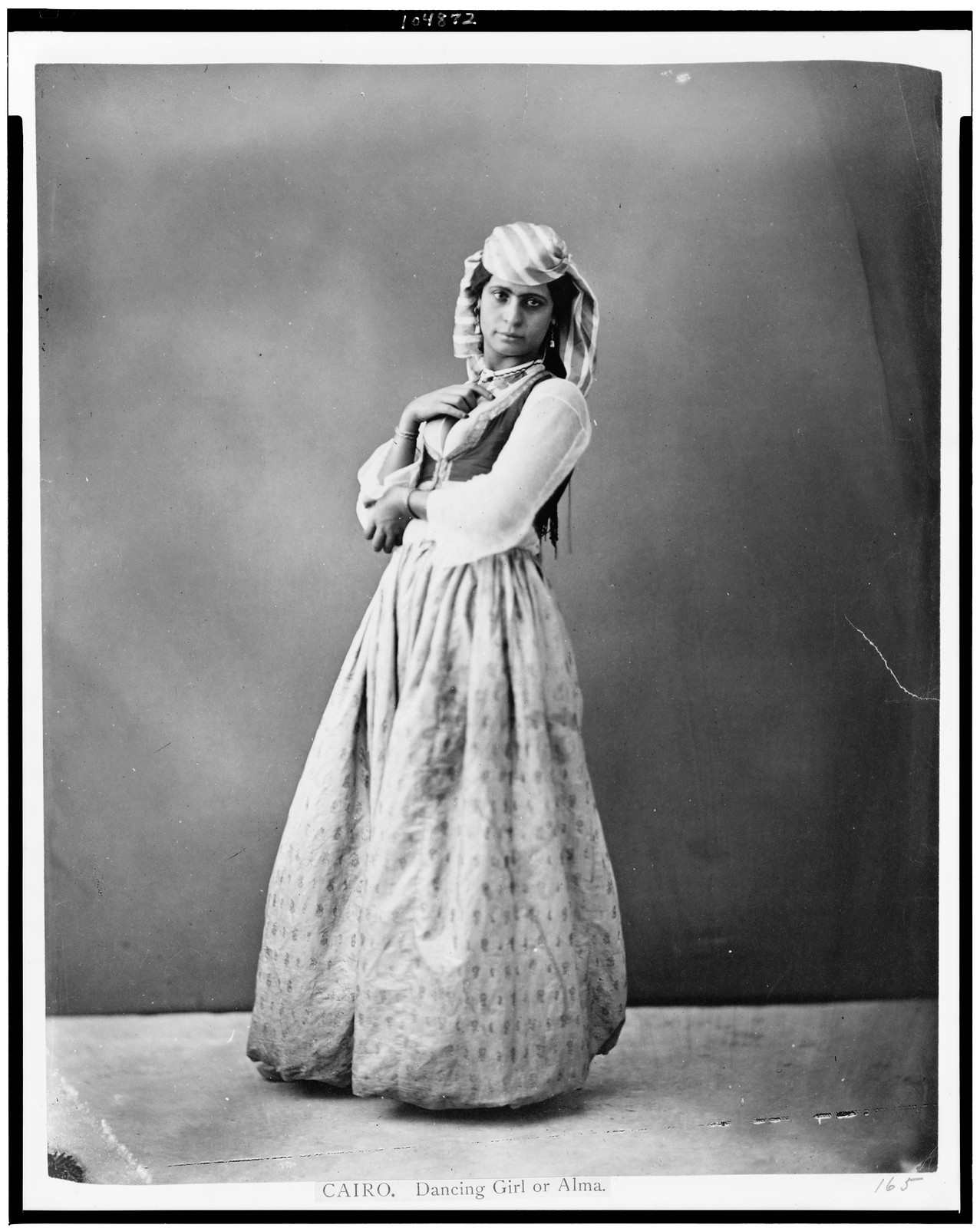 Cairo. Dancing girl or Alma, [between 1860 and 1890] — historic photograph