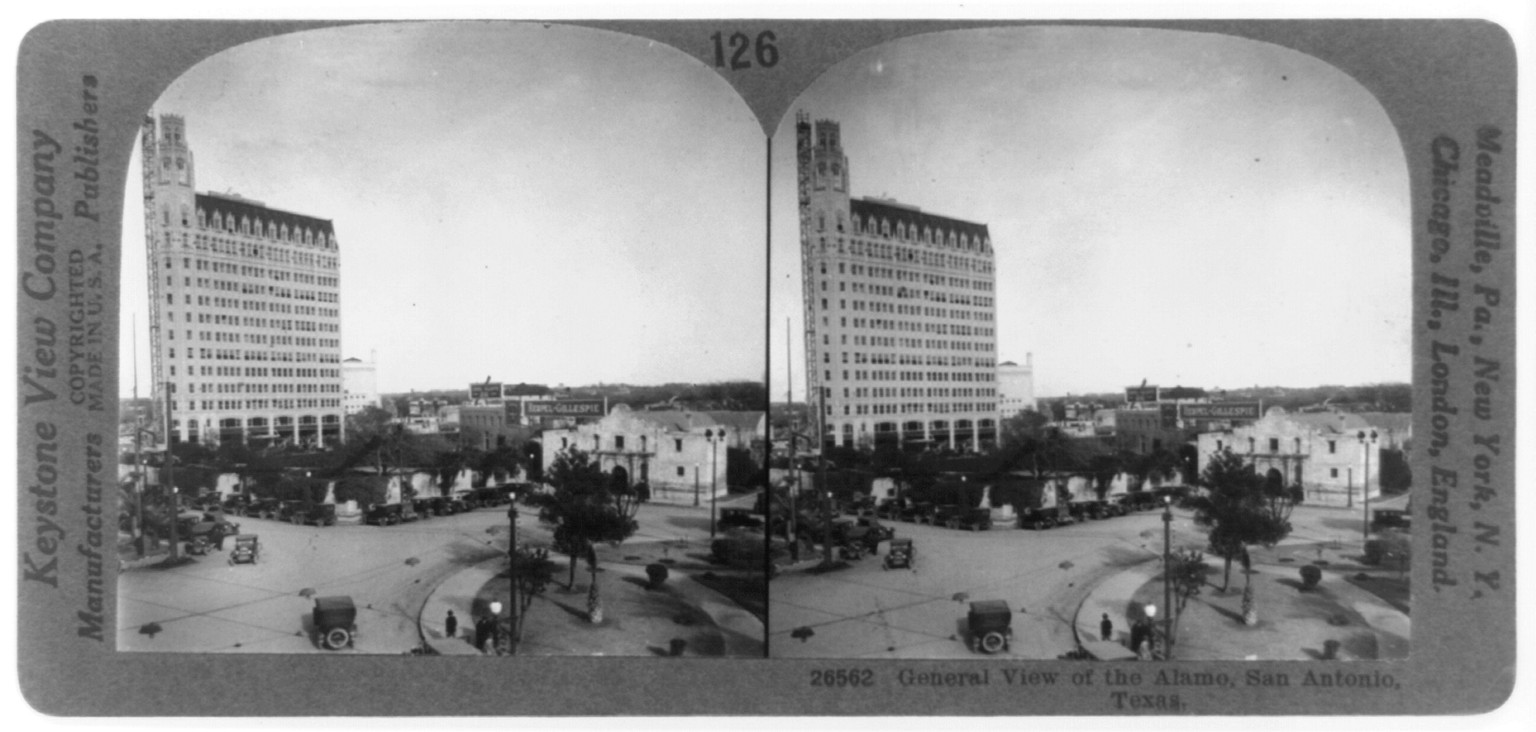 General view of the Alamo, San Antonio, Texas, Meadville, Pa. : Keystone View Company, c1926. — historic photograph