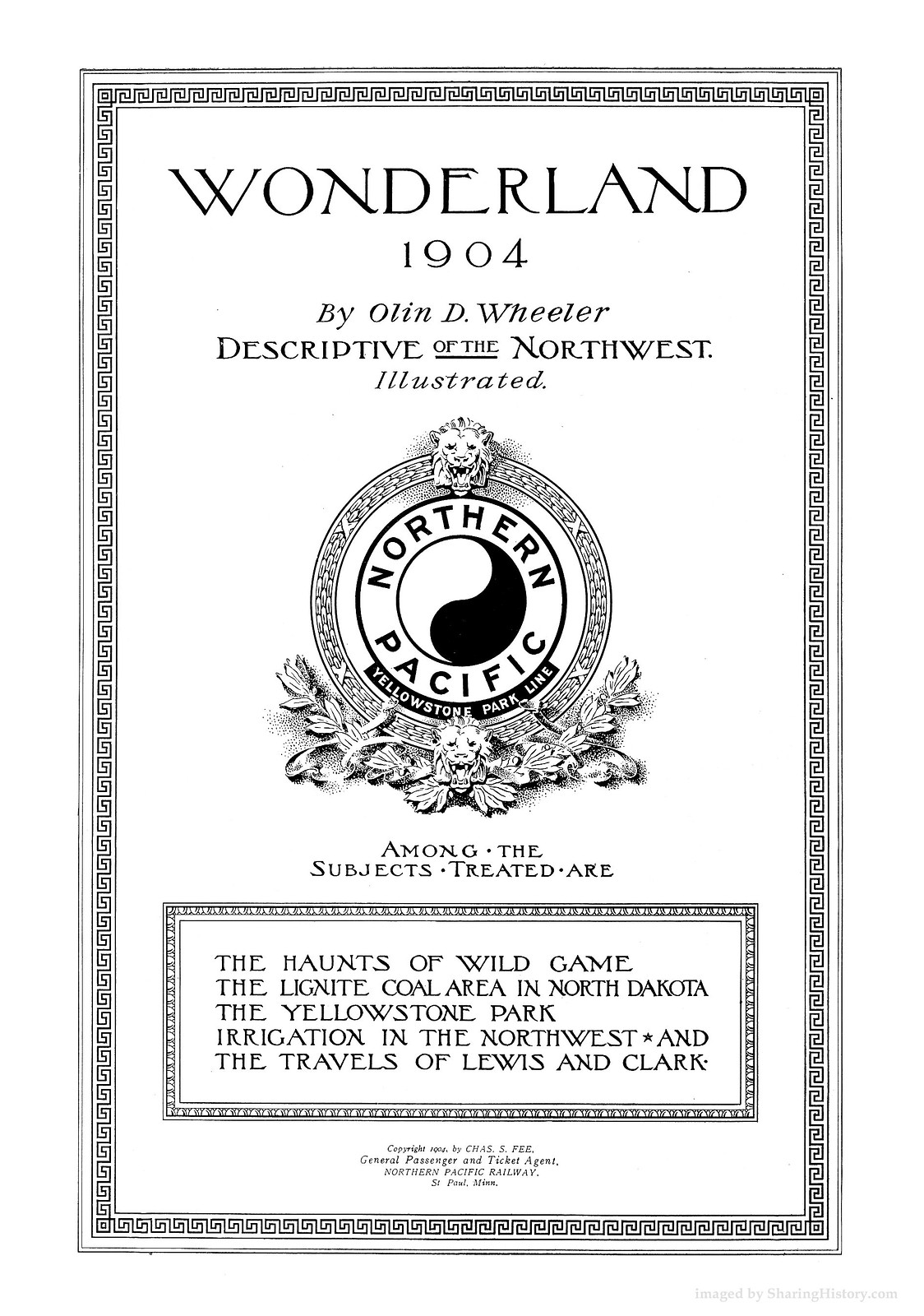 Wonderland 1904 by Olin D. Wheeler, title page — historic image
