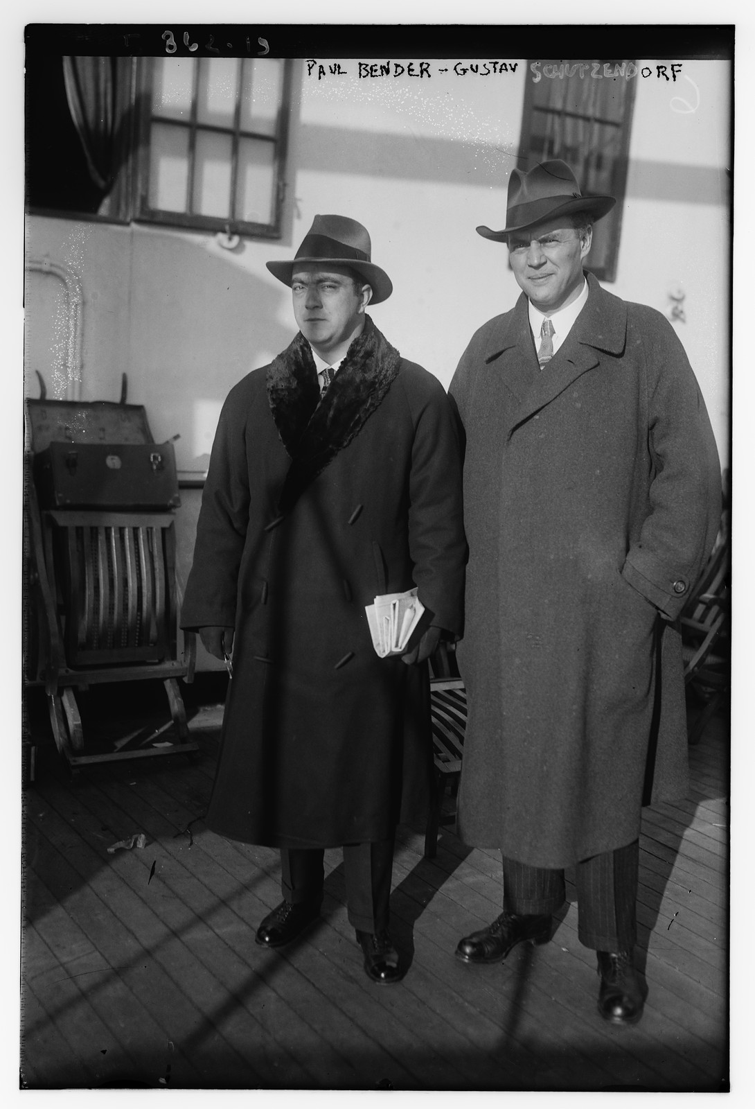 Paul Bender and Gustav Schutzendorf, n/a — historic photograph