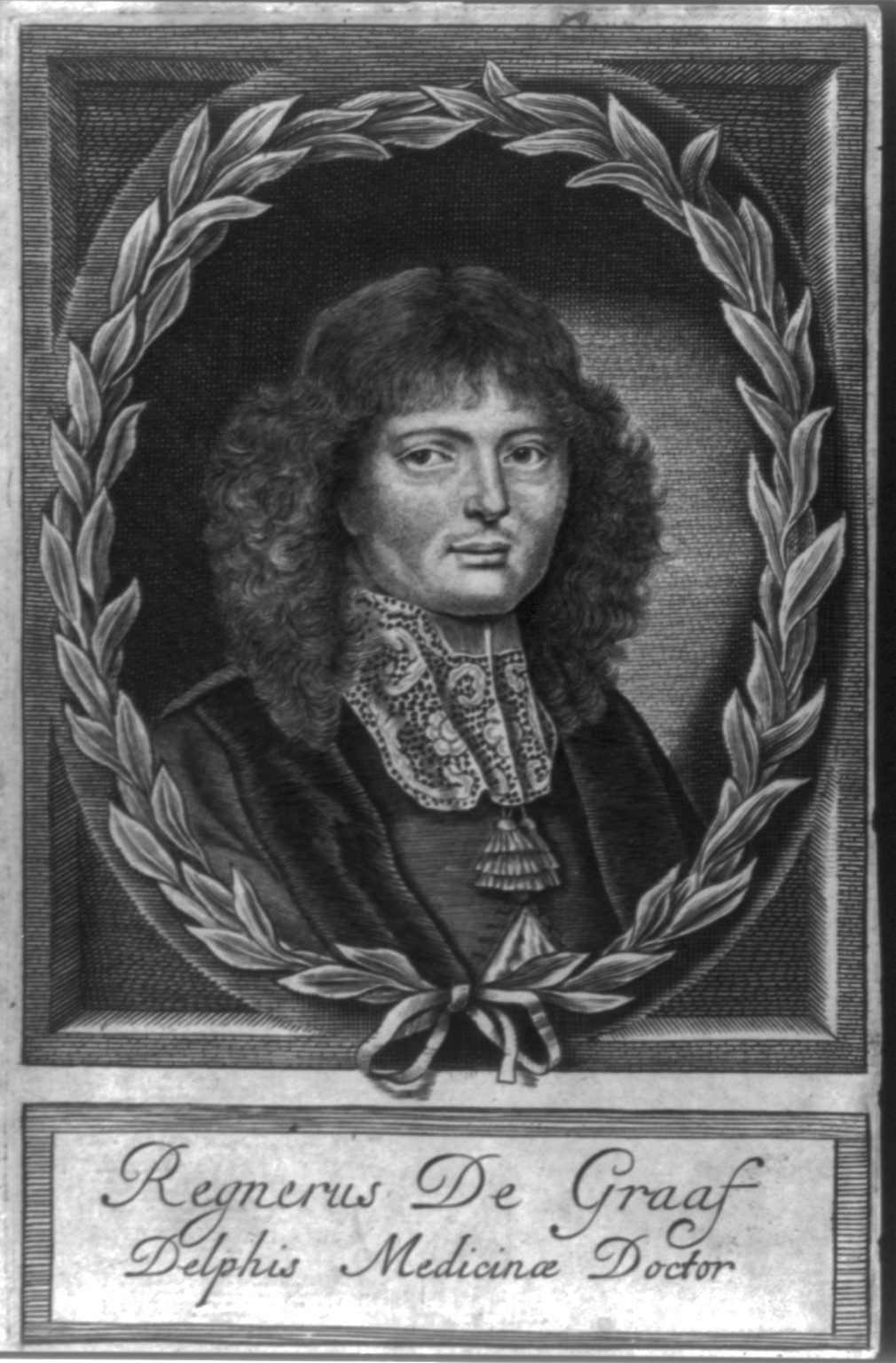 Regnier de Graaf, 1641-1673, [no date recorded on caption card] — antique engraving