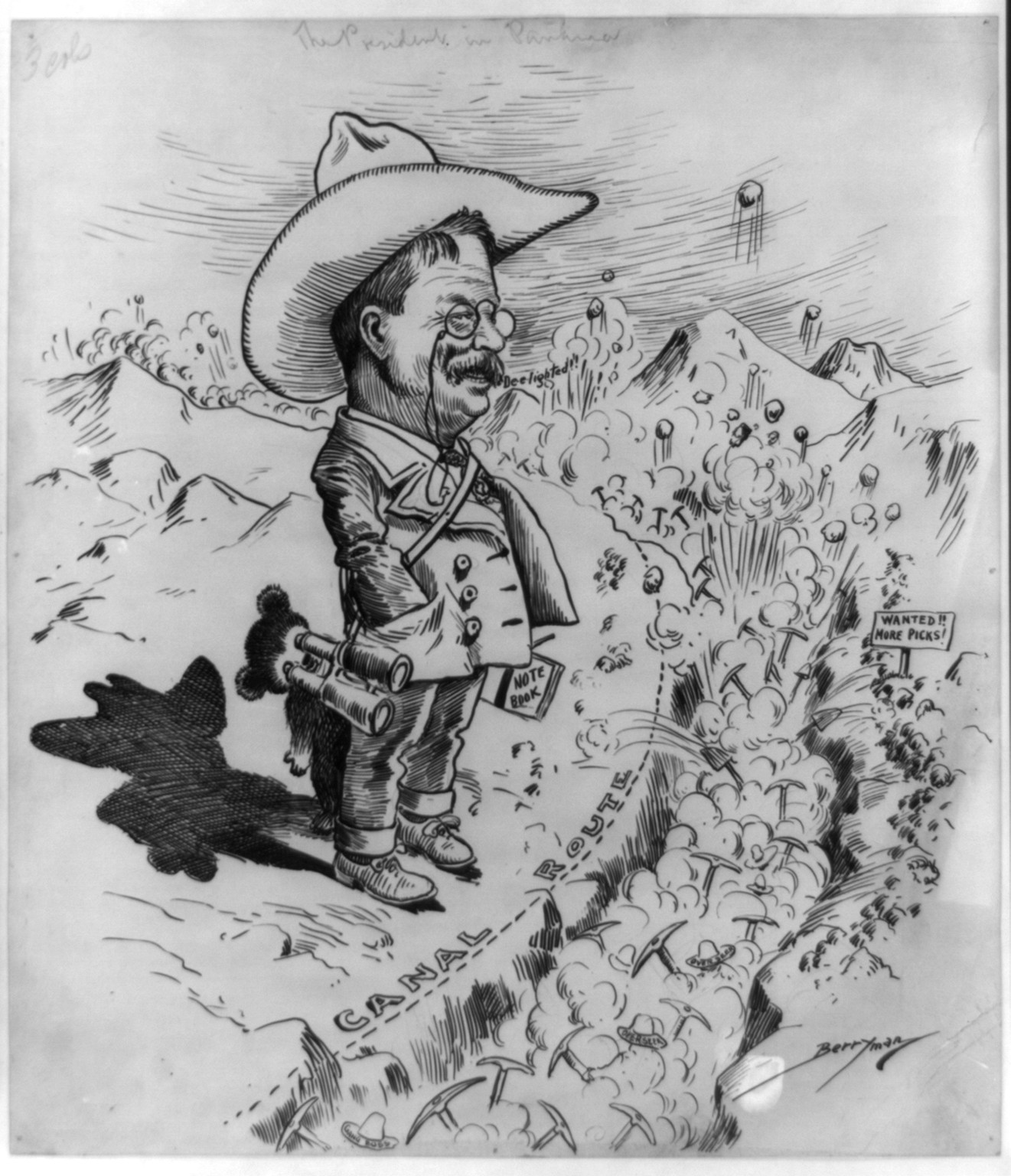 The President in Panama, [1906] — historic drawing