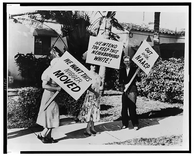 Negro home picketed