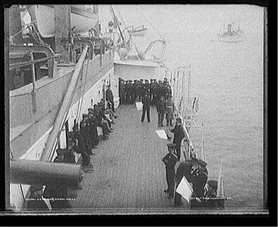 U.S.S. Maine, signal drill
