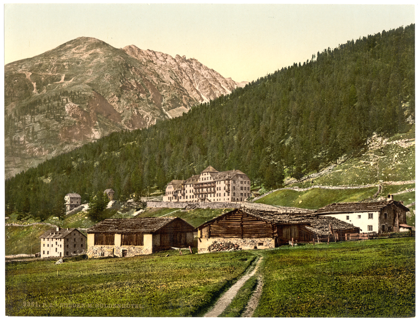 Sulden Hotel Sulden Tyrol Austro-Hungary, [between ca. 1890 and ca. 1900]. — historic print
