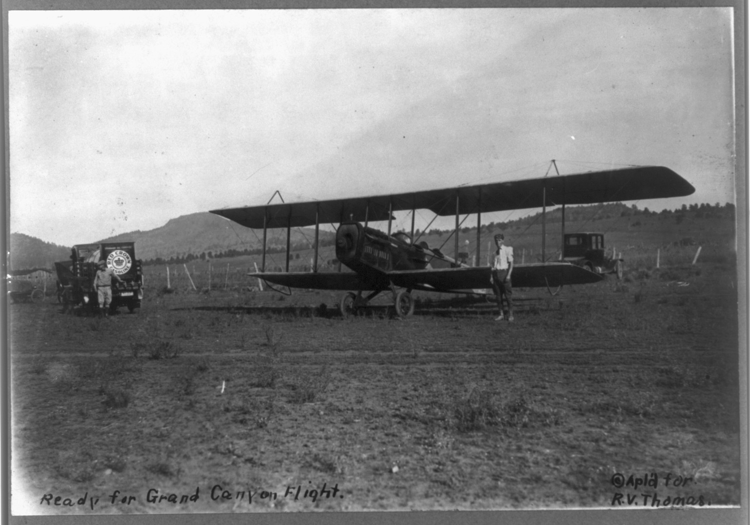 Ready for Grand Canyon flight, c1922. — historic photograph
