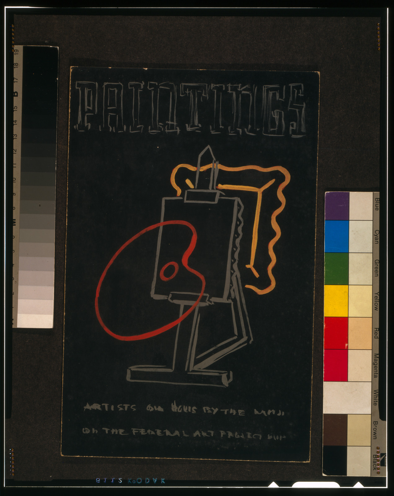 Paintings - artists on [?] by the [?] on the Federal Art Project [?], [1937 or 1938] — vintage poster