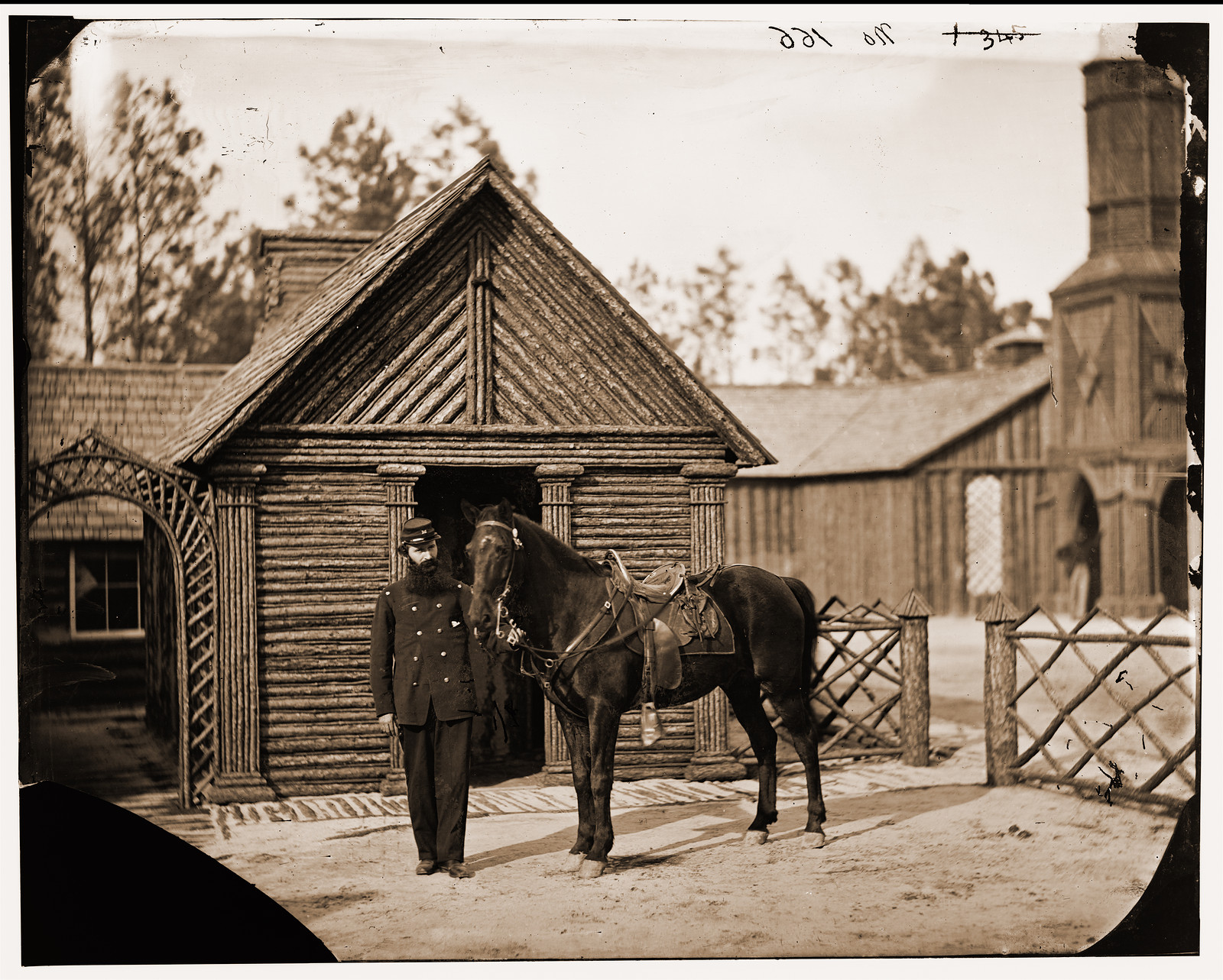 Petersburg Virginia (vicinity). Major G. 50th New York Engineers, 1865 — historic photograph