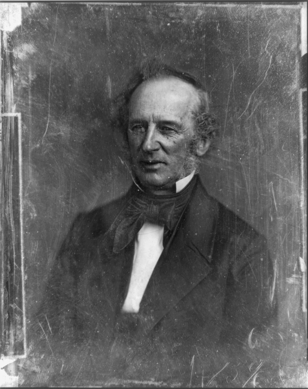[Cornelius Vanderbilt, head-and-shoulders portrait, slightly to left, with side whiskers], [between 1844 and 1860] — historic photograph