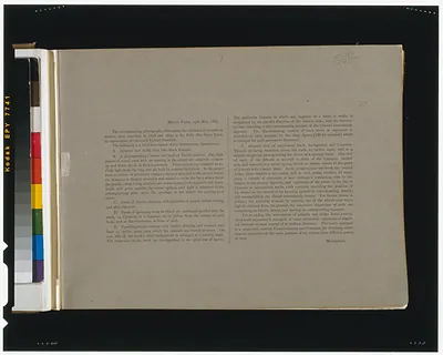 [Page of text with description of introductory photographs from The attitudes of animals in motion"]"