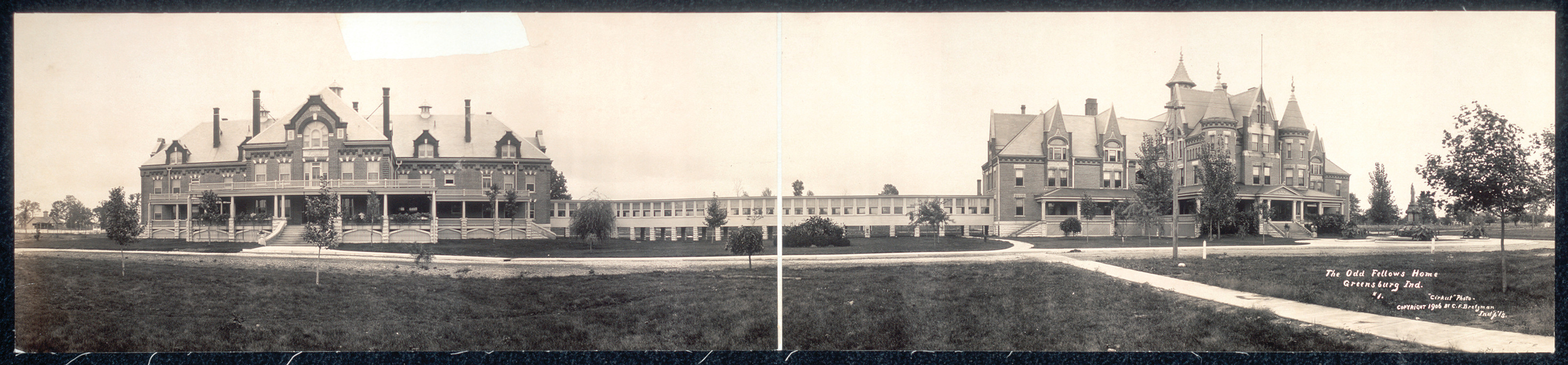 Odd Fellows Home, Greensburg, Indiana, 1906, 1906 — historic image